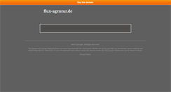 Desktop Screenshot of flux-agentur.de